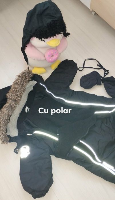 Lot băiețel 6-12 luni (combinezon, mănuși, căciula , ghetuțe