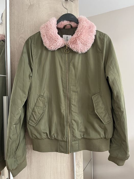 Преходно маслено зелено яке H&M