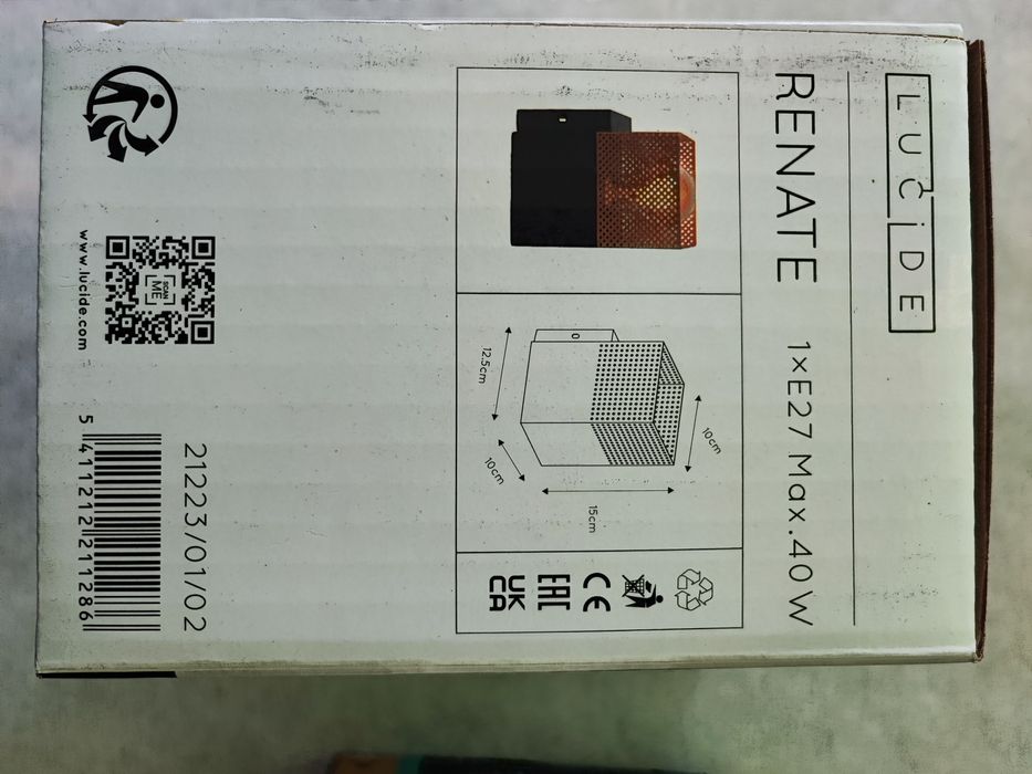 Lampă Lucide Renate + Bec LED E27 Ultra Luminos - Design Modern