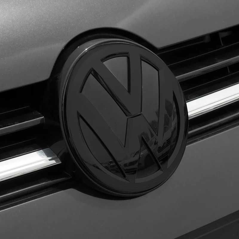 Set 2 Embleme Fata Spate Negru Lucios Volkswagen VW Passat B8, 2016-18