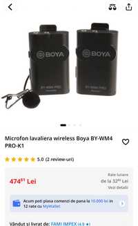 MDM vinde: Microfon lavaliera Boya BY-WM4 PRO-K1.