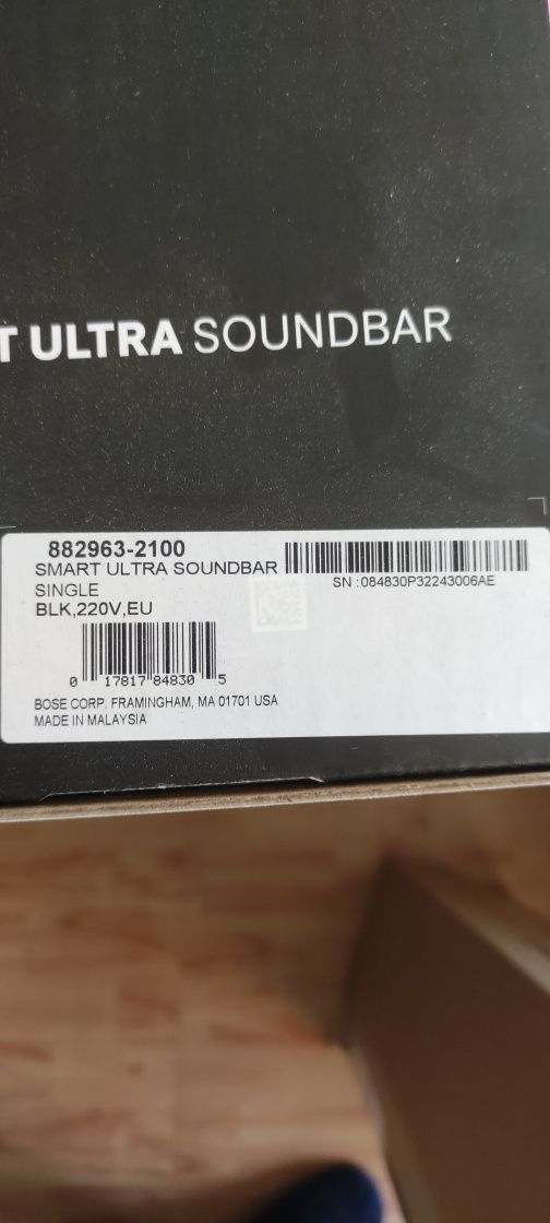 Bose soundbar Ultra НОВ!