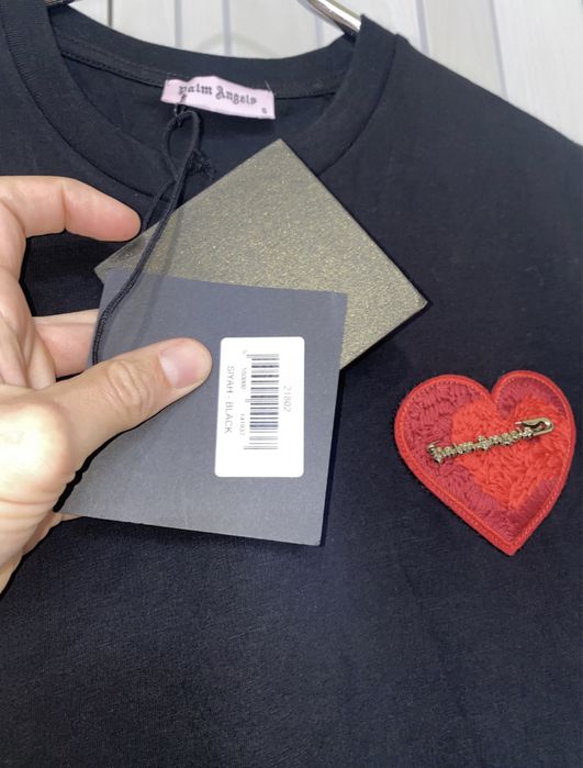 Palm angels heart pin - мъжка тениска