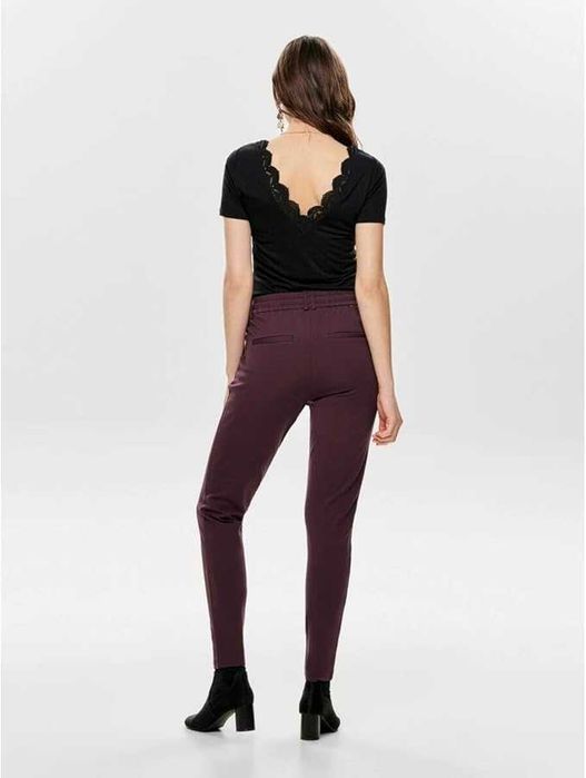Pantaloni casual femei/fete, visiniu/bordo,brand only, marime xxs