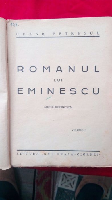 Romanul lui Eminescu-Cezar Petrescu