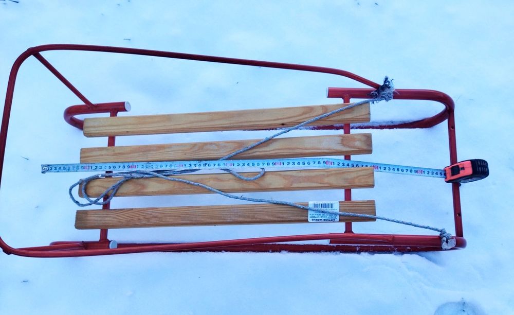 Класическа дървена шейна