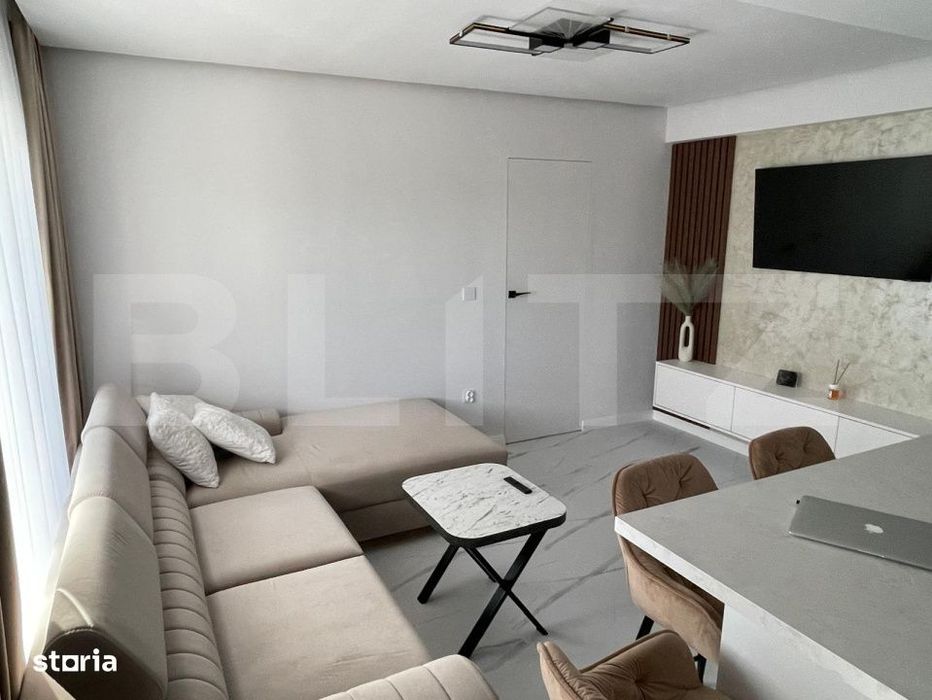 Apartament ultrafinisat! 3 camere, terasa, bloc 2025, zona Petrom