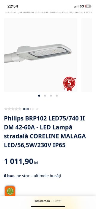 Corp Iluminat Stradal Philips Led