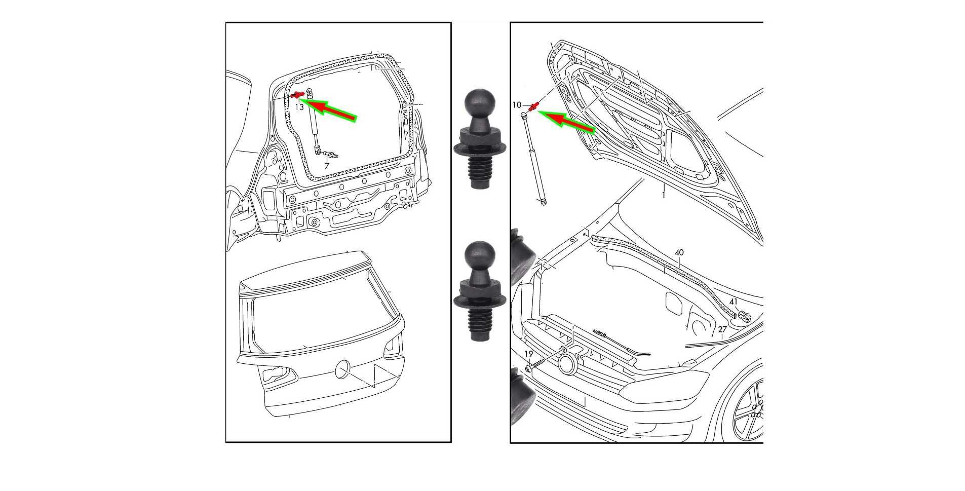 Kit Retrofit Ridicare/Deschidere automata a haionului pentru Golf 5 6