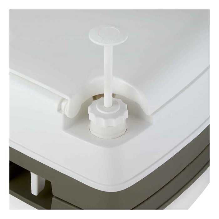 Мобилна химическа къмпинг тоалетна Mercado Trade, Пластмаса, 15л., Бял