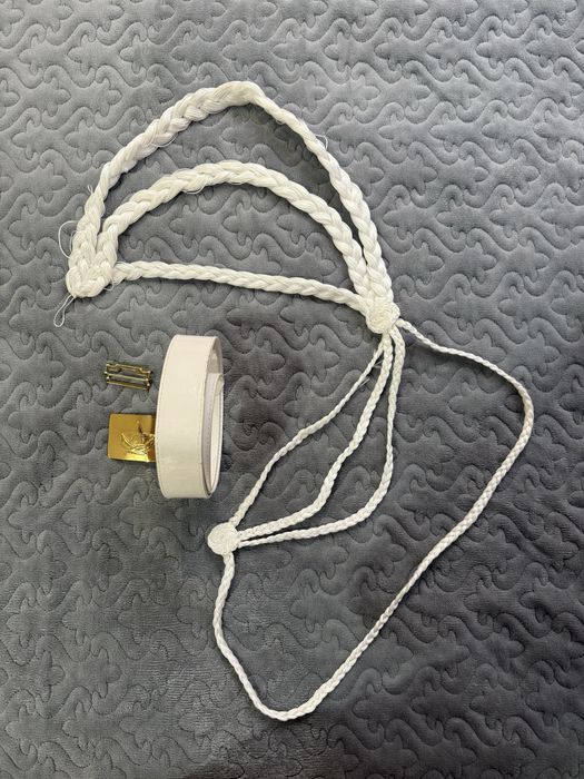 Аксельбант белый