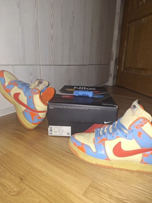 Nike Dunk High 1985 "Orange Acid Wash"
