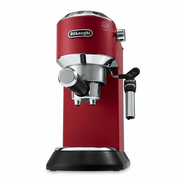 Рожковая кофеварка DeLonghi Dedica EC685. R EX:4 (Цвет: Красный)