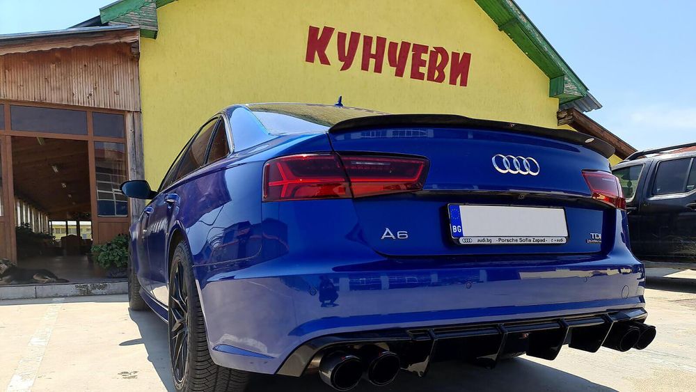 Дифузьор за задна броня maxton design за audi a6/s6 c7 (2015-2017)