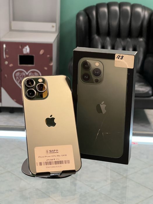 Айфон 13 про макс зеленый 128гб