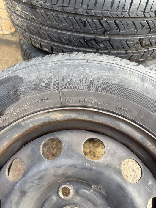 Летни гуми с железни джанти