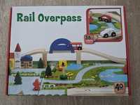 Joc copii lemn Rail Overpass Montessori