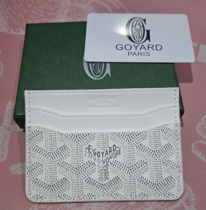 Cardholder Goyard alb portofel de carduri