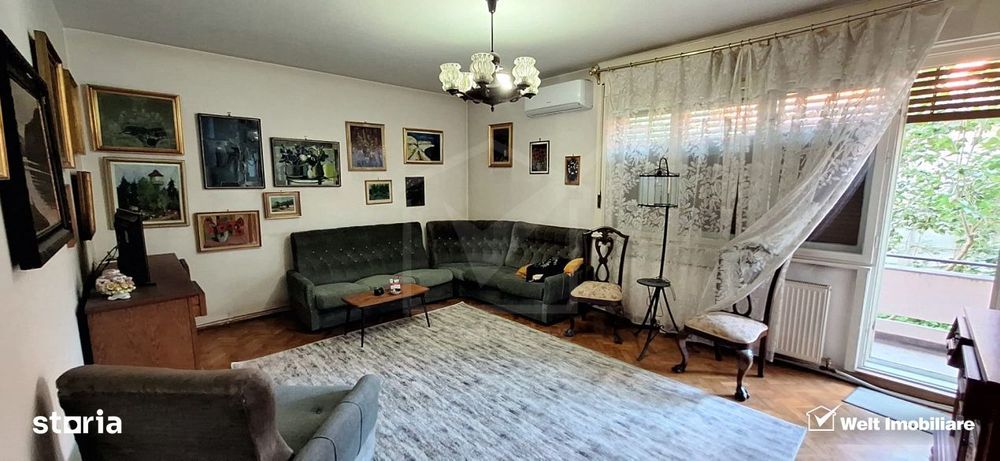 Apartament spatios in bloc tip vila, garaj, gradina, zona Hotel Napoca