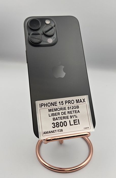 Amanet F28: Iphone 15 Pro Max 512 GB (N)