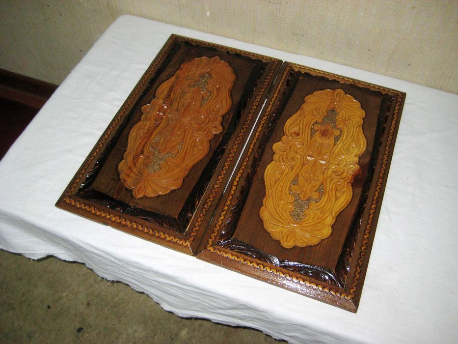 Нарда из деревья необычный ручной работа фишки тоже из деревья новая!