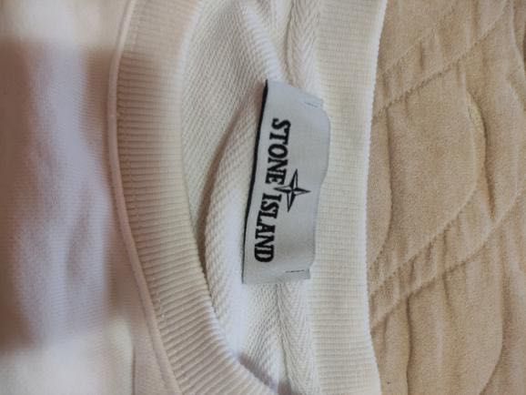 Stone Island 532B9 Бял Суитшърт – Оригинален (чисто нов)