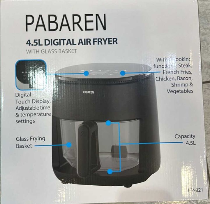 Уред за готвене без мазнина PABAREN 4.5L 1500W