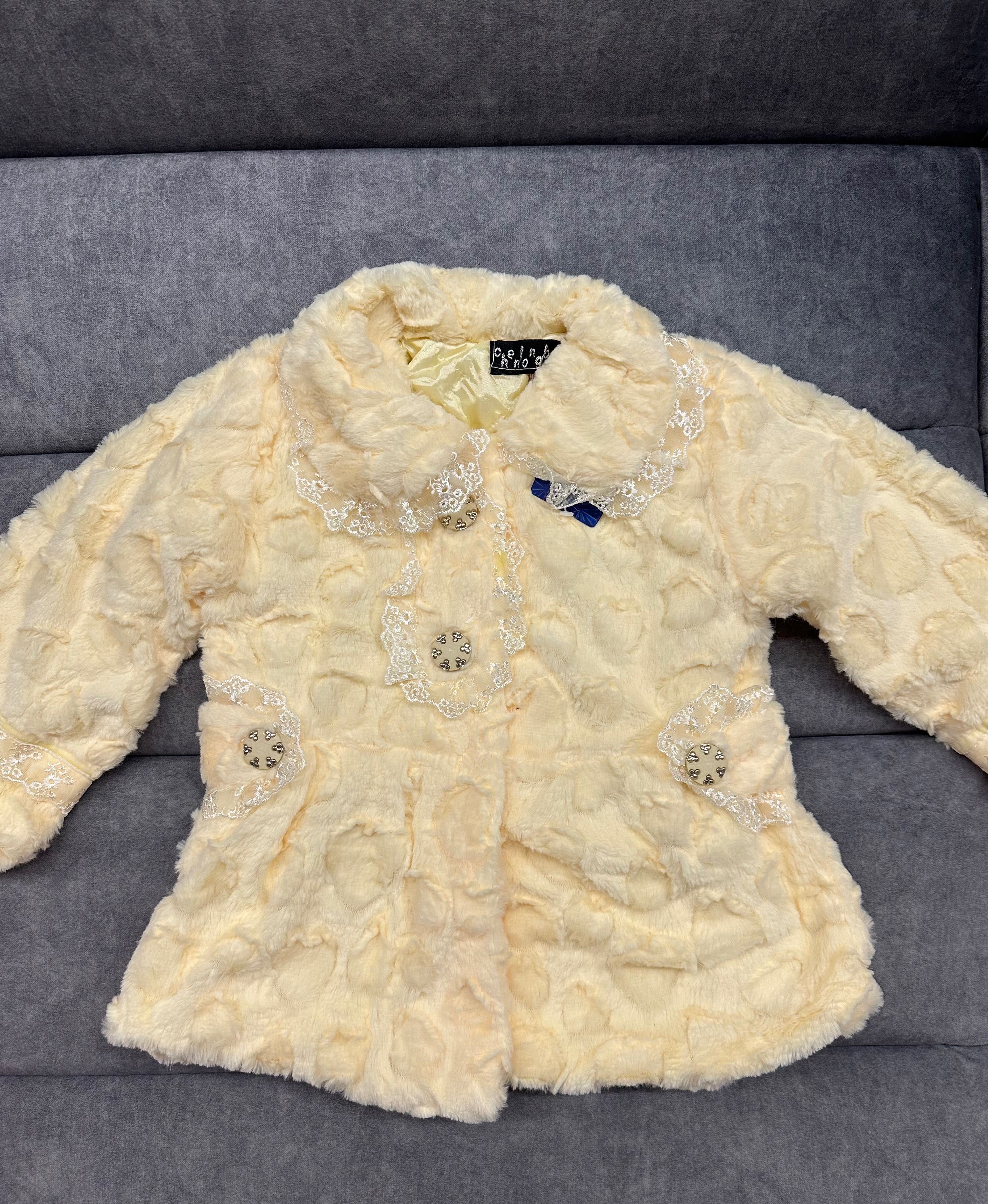 Jachetă blană fete primăvară -toamnă