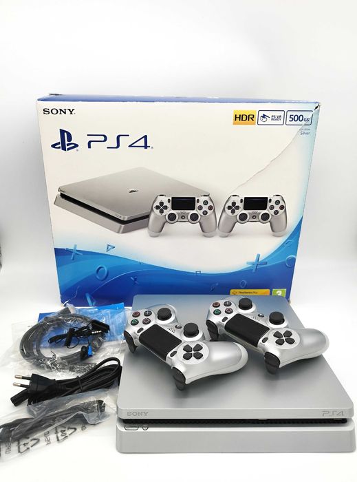 [ps4] PlayStation 4 Slim 500GB Silver Edition/ с 2 контролера