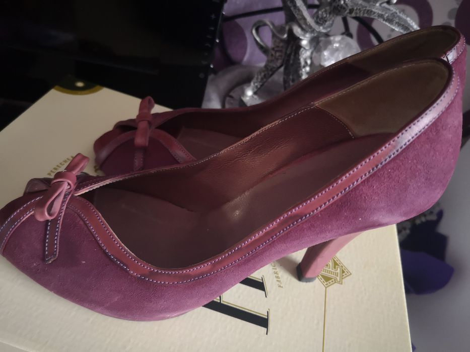 Pantofi dama piele întoarsă