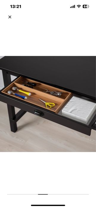 Ikea, mas bar, negru, furnir 140 *80 *105