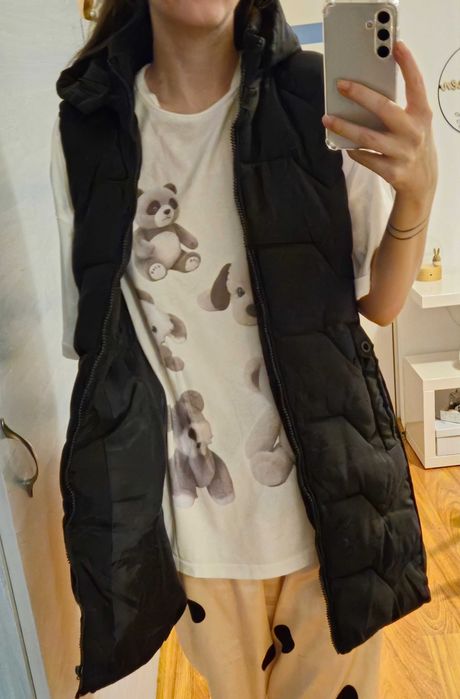 Vand geaca tip vesta negru