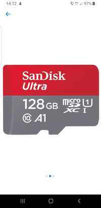 Card memorie micro SD 128 Gb.