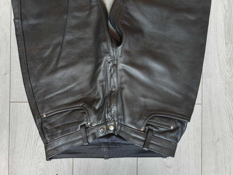 Pantaloni de piele POLO (rock, motor, biker) - Marimea 50 (Talie 80 cm