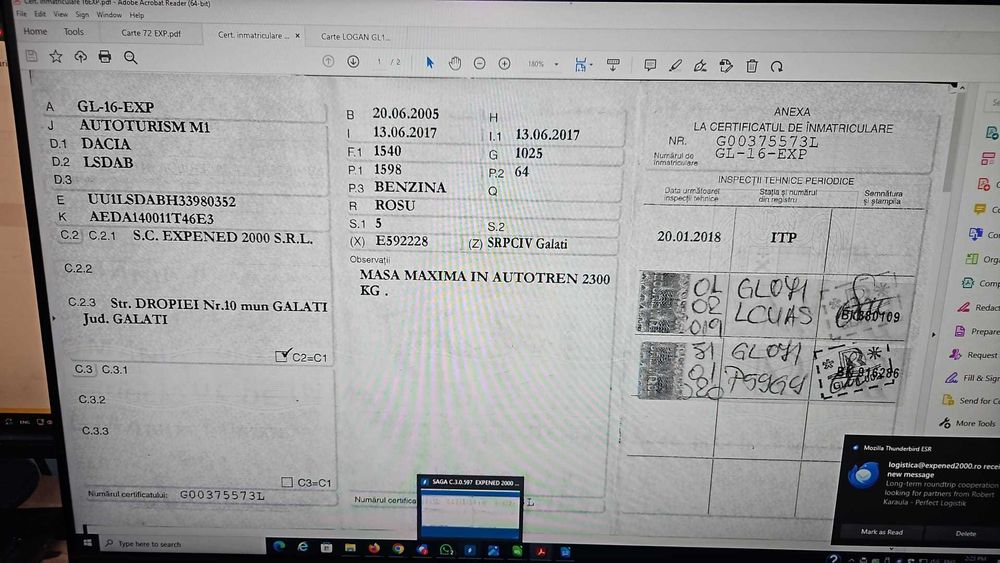 Vand Dacia Logan benzina