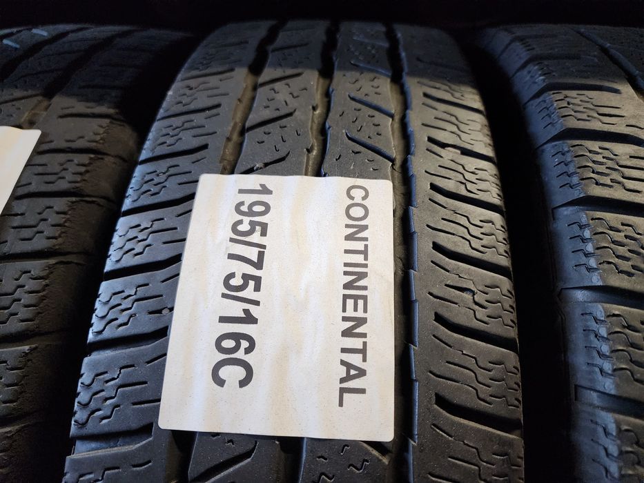 195 75 16C  Continental iarnă dot 2021-202 adâncime prof 6,5mm.