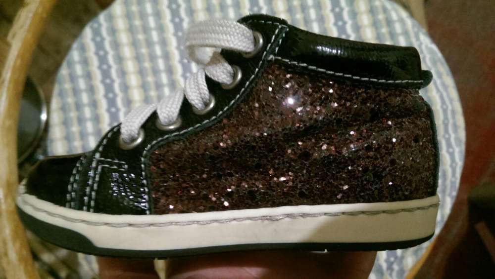 Pantofi Balocchi nr. 22, din piele cu glitter, interior piele
