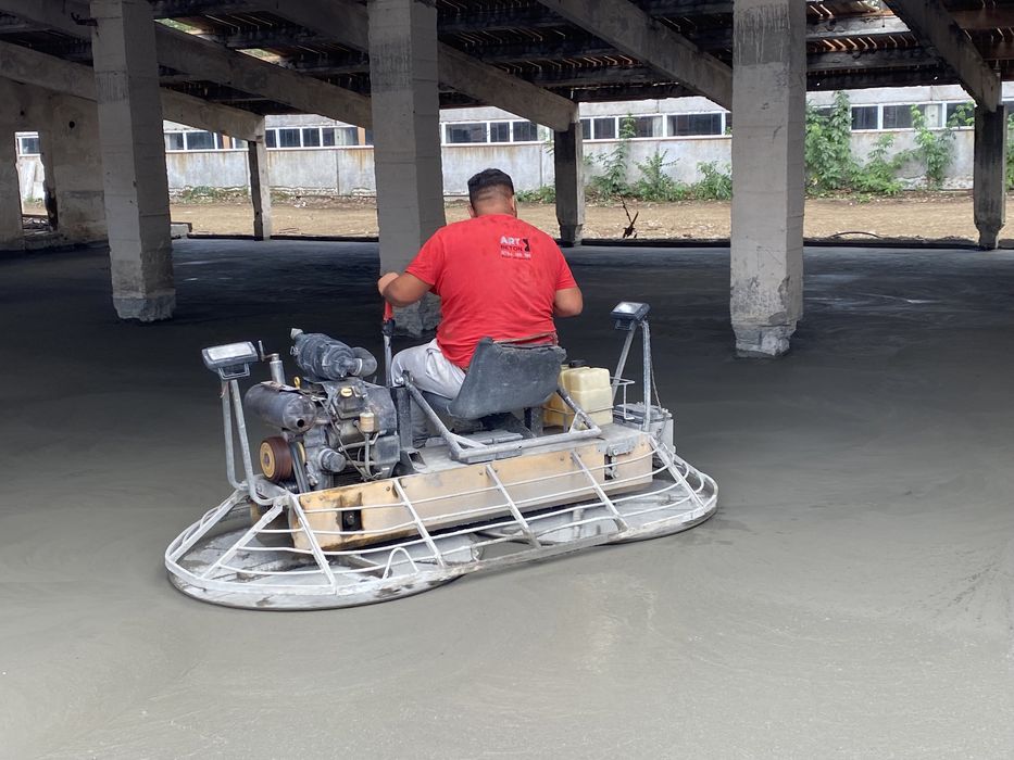 Turnari beton finisat mecanic elicopterizat