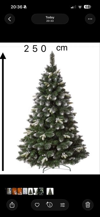 OFERTA!  Brad artificial 250cm Nou!