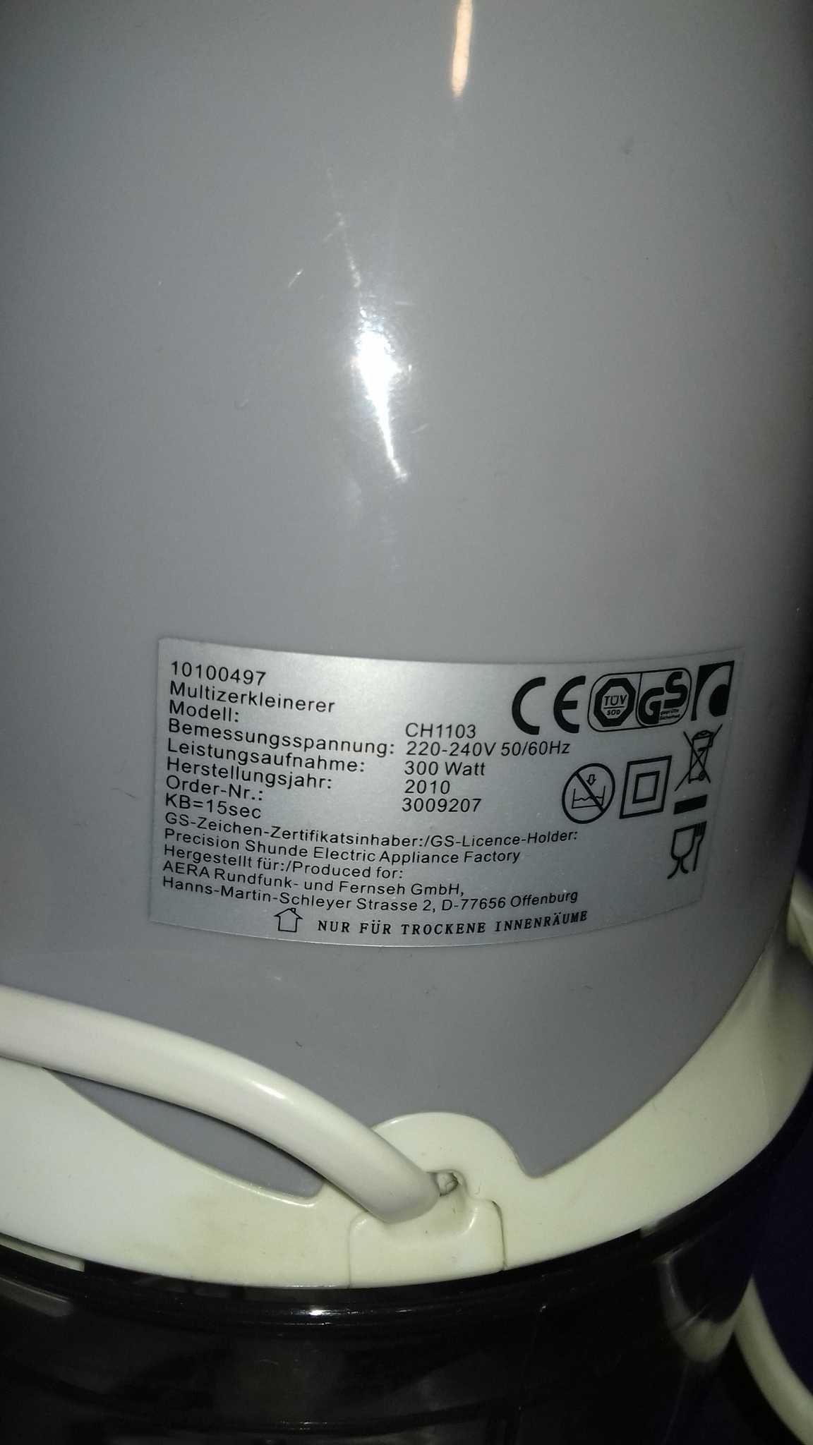 Mixer SUPERIOR CH1103 300W-lipsa component,motor ok