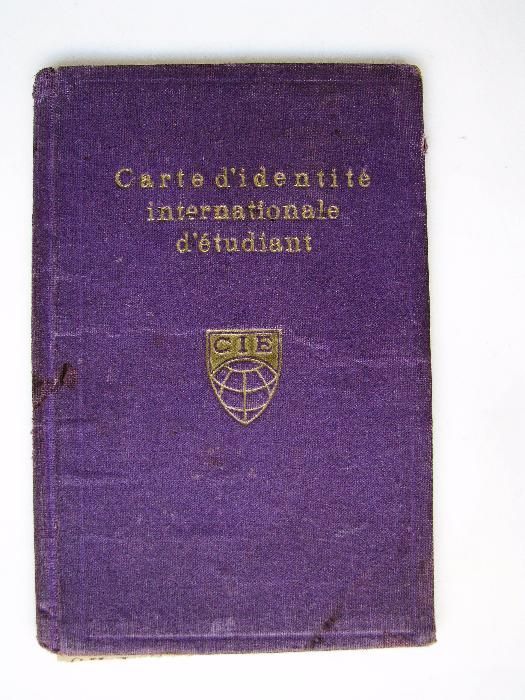 Carte d'identité internationale d'étudiant - 1931