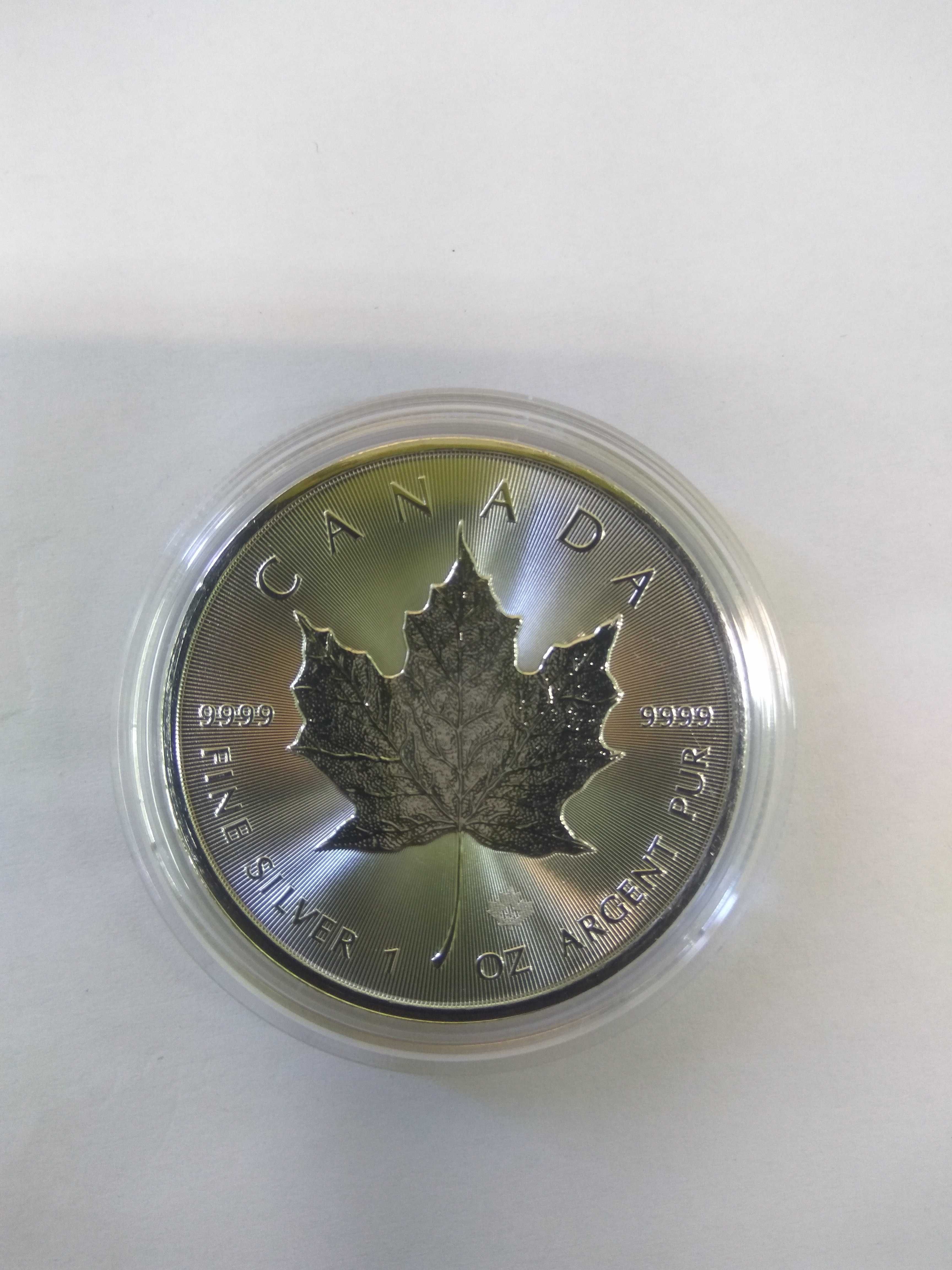 Канадски кленов лист 2022, 1 унция (31,1 грама) сребро, нова монета