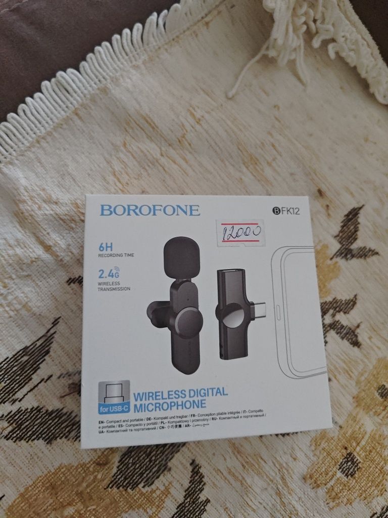Продам абсолютно новый микрофон петличка BOROFONE