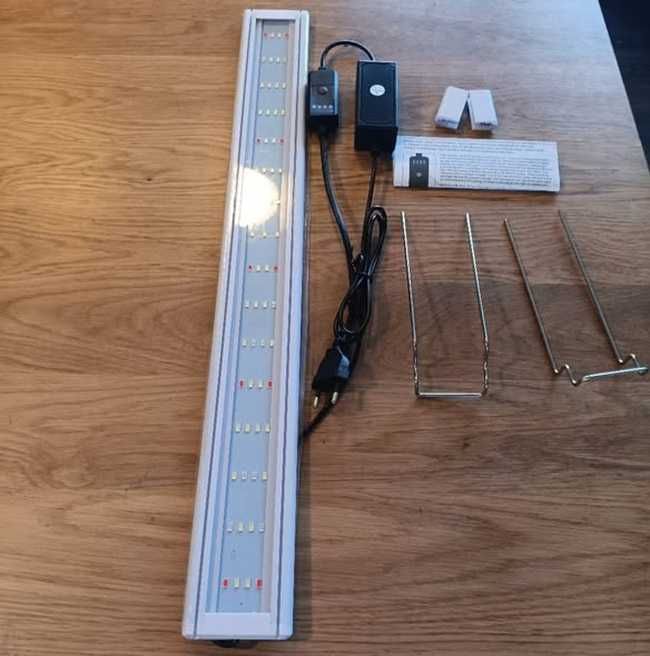 НОВО! LED осветление за аквариум, лампа, 40–60 см, пълен спектър