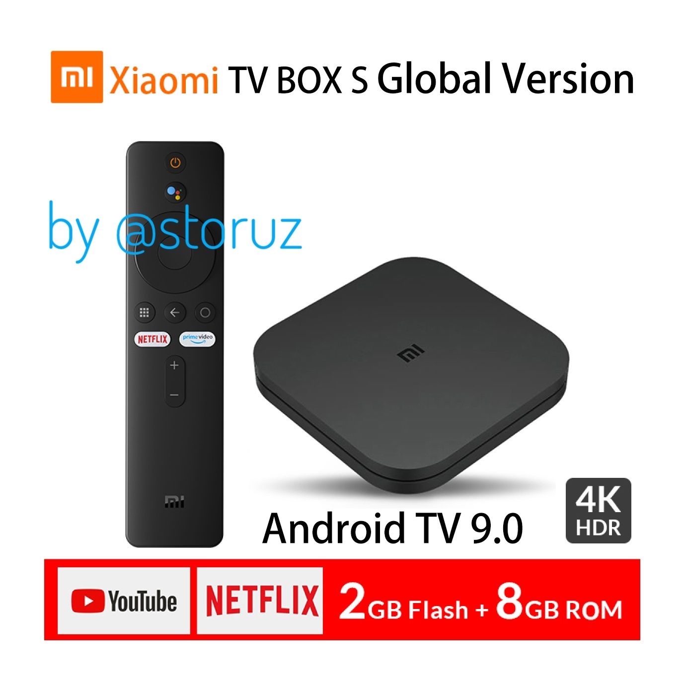 Xiaomi Mi Box S 4K 2ND GEN (MDZ-28-AА) смарт приставка tvbox  оптом