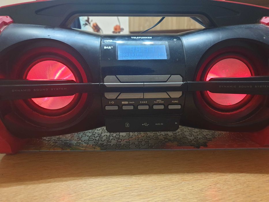 Boxa Telefunken cu radio FM, usb, card, bluetooth, AUX
