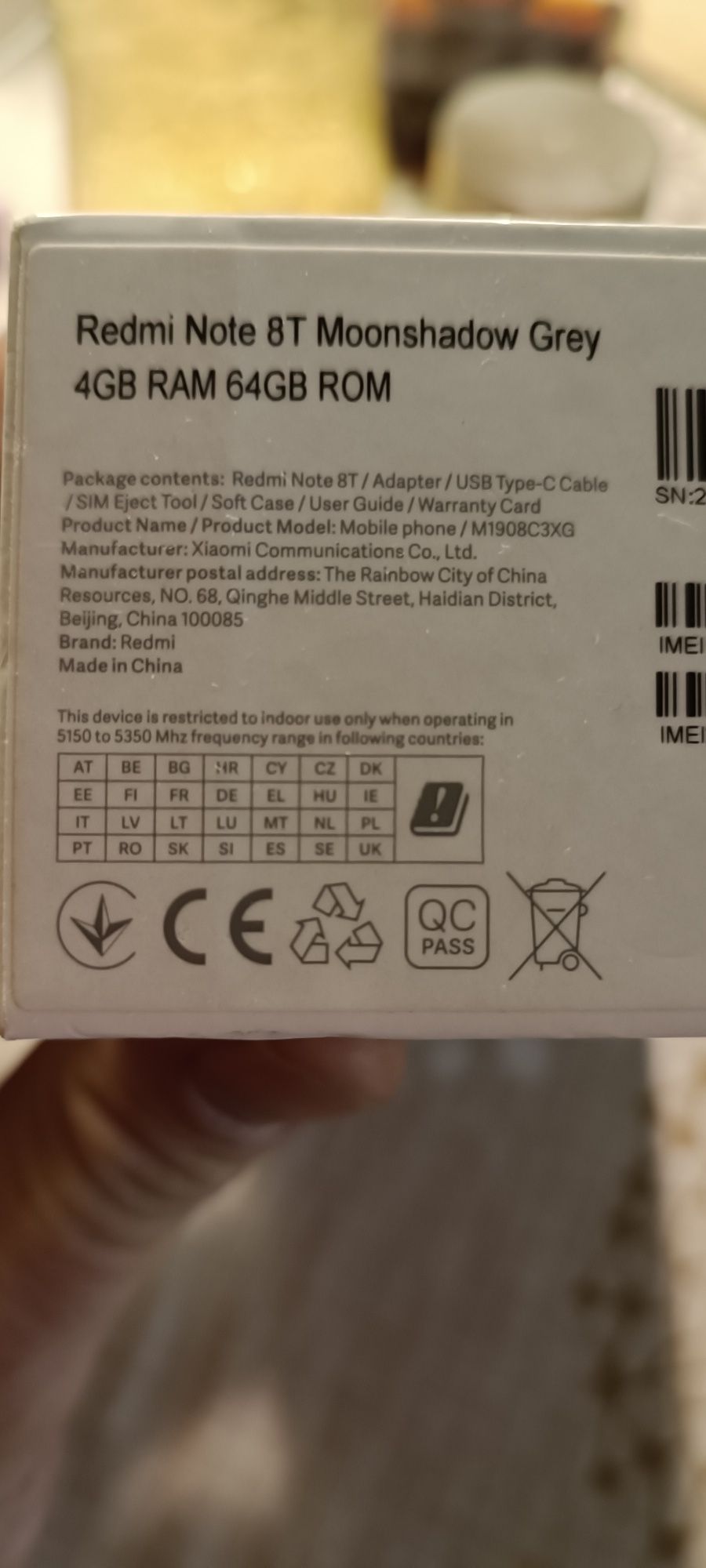 Xiaomi Redmi note 8t, 4/64 Gb. По договаряне.