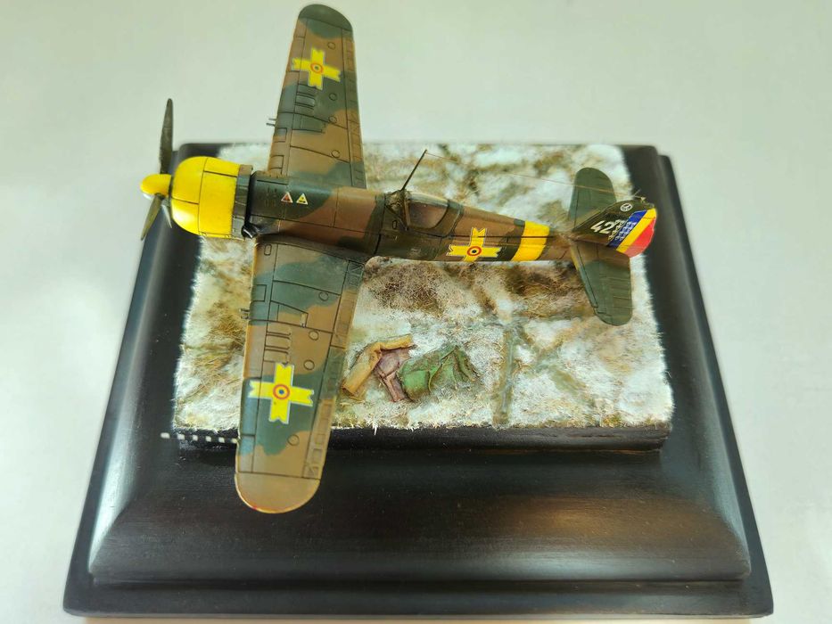 Modelism Diorama IAR 80 scara 1:100 rasina
