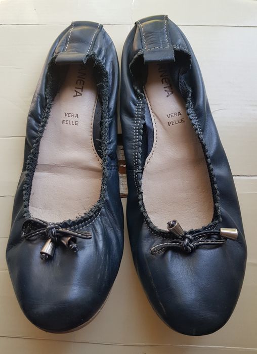 Pantofi balerini Planeta nr. 37, piele naturală, necăptușiți