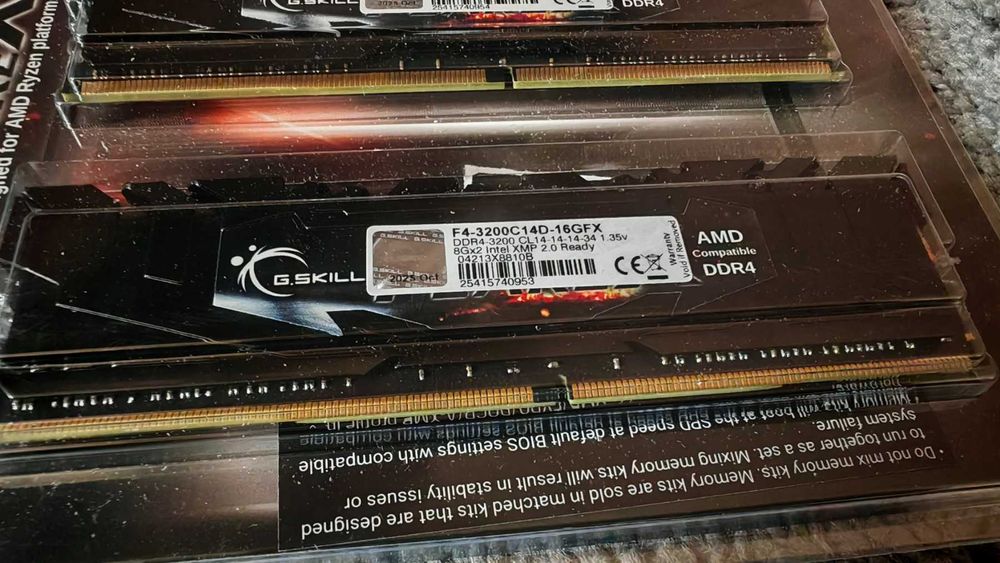 НОВА ! Рам памет G.Skill Flare X 2x8GB 16GB DDR4 3200MHZ CL 14 B-die